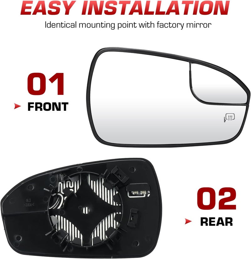 ISEYEC Heated Mirror Glass Set for Ford Fusion - Image 4