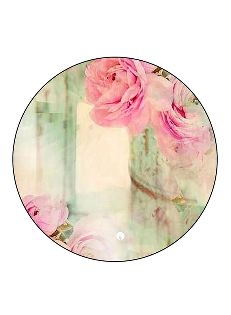 RKN Flowers Printed Fridge Magnet  Round  Multicolour - Image 2