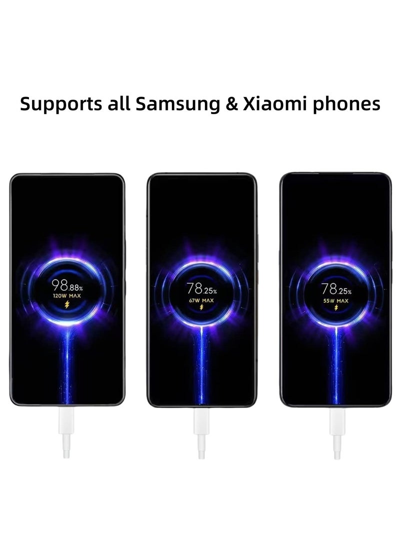 CHU DAI 2 Pieces USB Type A to C Charge and Sync Cable –120W USB-A to USB-C Charging Cable for Fast Charging of Mobile Phones and Tablets – 2 meters - Image 3