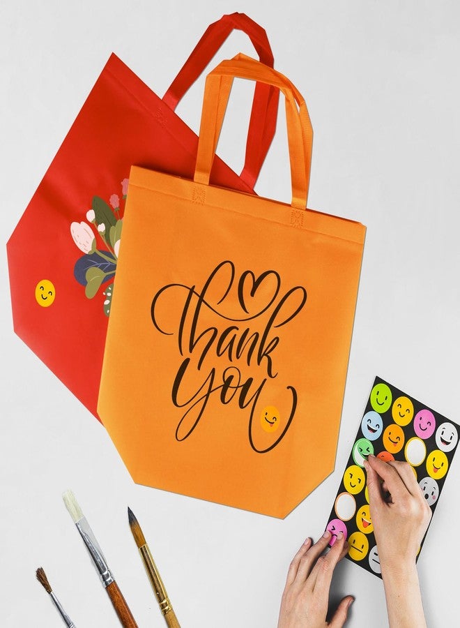 SPERPAND 30 Pcs Large Goodie Bags with Tissues - 15.7" Reusable Non Woven Treat Tote Gift Bag with Handles for Kids Birthday, Holiday Gift Bag, Baby Shower, Rainbow Party Favor Bags - Image 4