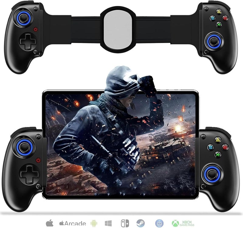 Mobile Game Controller for iPhone/iPad/Android/Tablet/Switch /PS3/PS4/PC, Replacement for PS Portal, Wireless Gamepad with Hall Effect Joystick & Trigger/Back Key/Turbo/Support Streaming/Cloud Gaming - Image 1