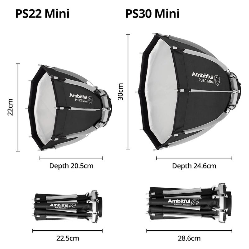 أمبيتيفول صندوق إضاءة ناعم Ambitful, PS30 Mini Bowens - Image 4