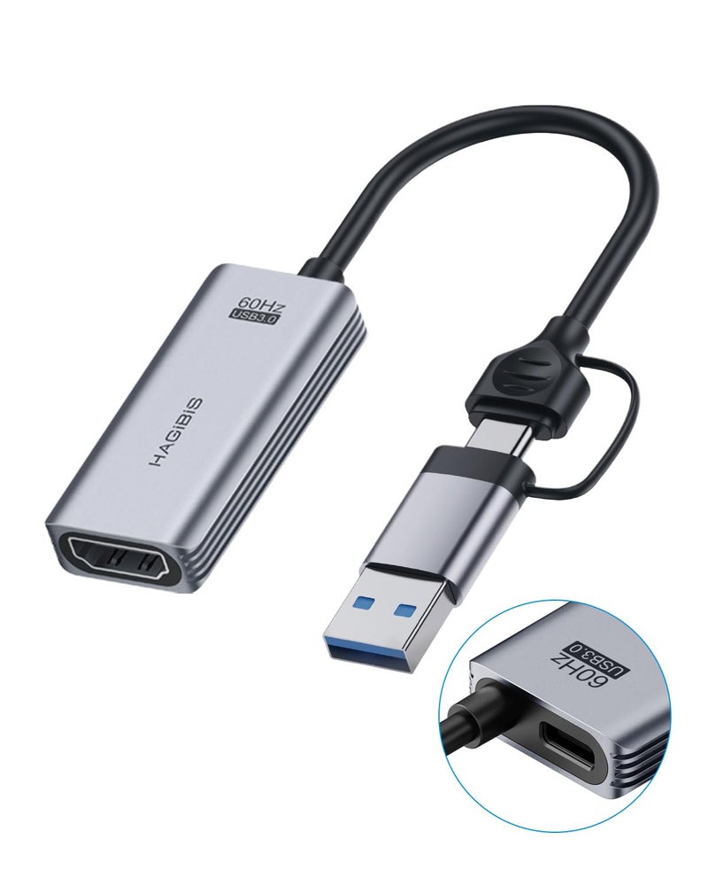 Hagibis USB30 Video Capture Card with 100W PD HDMI to USBUSB C 1080P HD 60fps Live and Record Video Audio Game MS2130 for Quest 3 2 Pro VR Switch2 PS45 Live Broadcast Gaming Streaming UHC07P - Image 2