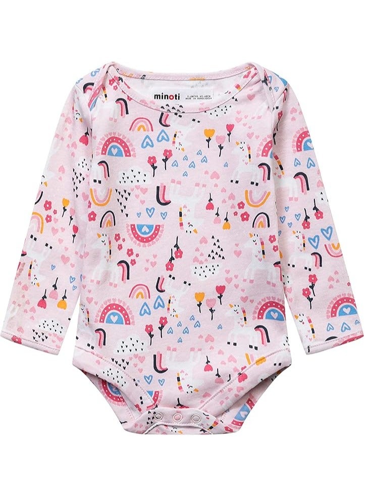مينوتي Minoti Girls 2Pk Bodysuits Baby and Toddler Sleepers - Image 4