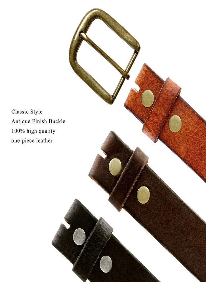 Belts.com 12 Gauge Shotgun Shell Conchos Full Grain Genuine Leather Belt 1-1/2"(38mm) Wide (Brown, 38) - Image 4