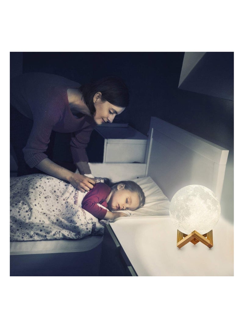 Generic - Magnetic Levitating Floating and Spinning Moon Lamp with Gradually Changing LED Lights for Unique Gifts Room Decor Night Light - Image 1