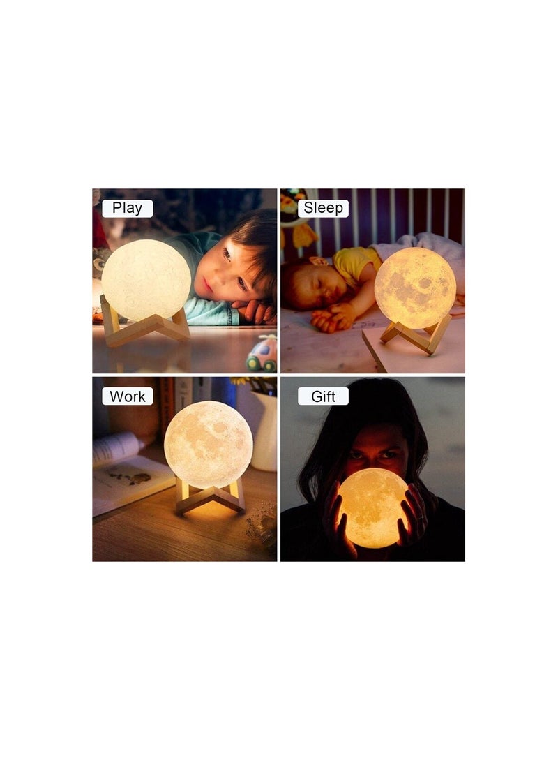Generic - Magnetic Levitating Floating and Spinning Moon Lamp with Gradually Changing LED Lights for Unique Gifts Room Decor Night Light - Image 1