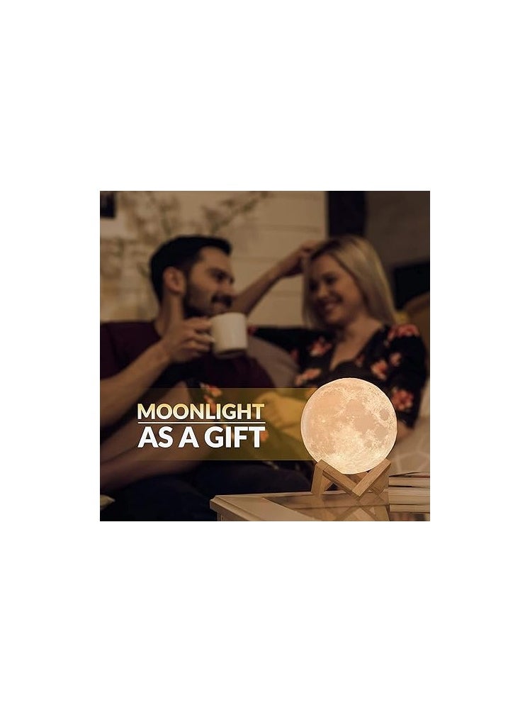Generic - Magnetic Levitating Floating and Spinning Moon Lamp with Gradually Changing LED Lights for Unique Gifts Room Decor Night Light - Image 1