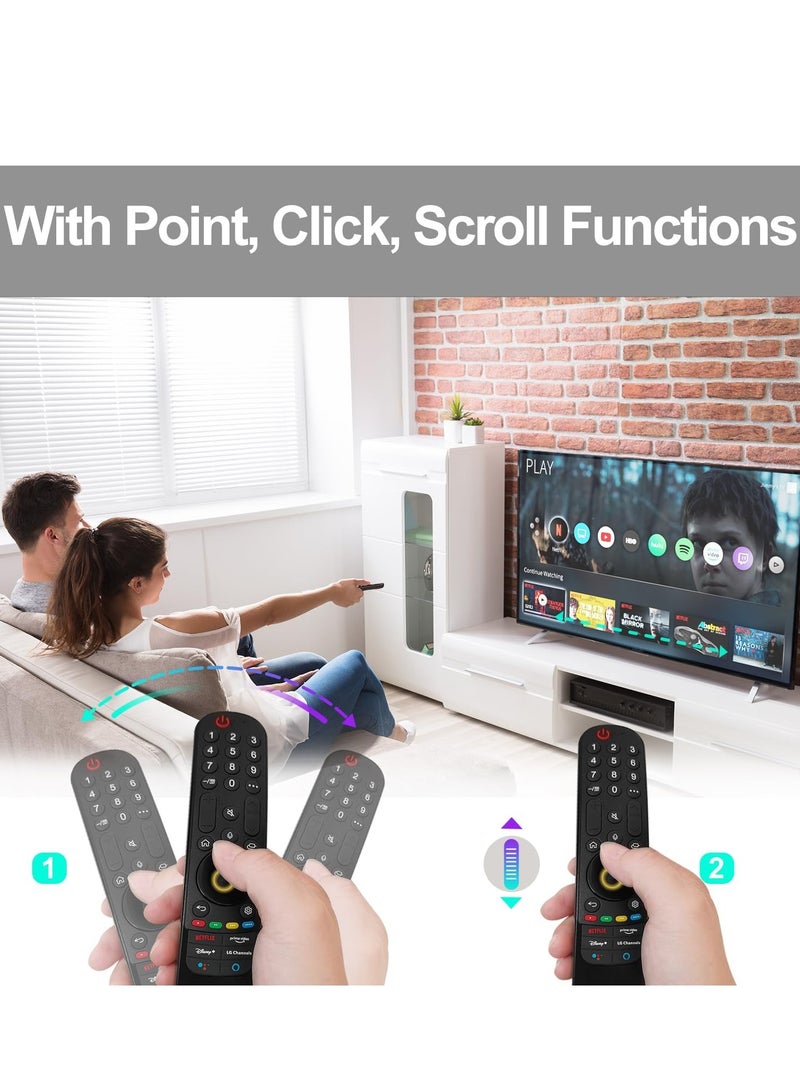 ELTRAZONE Replacement Voice Remote Control for LG Smart TV - Magic Remote with Pointer and Voice Function, Compatible with LG OLED, QNED, NanoCell, UHD, 4K, and 8K Smart TVs - Image 3