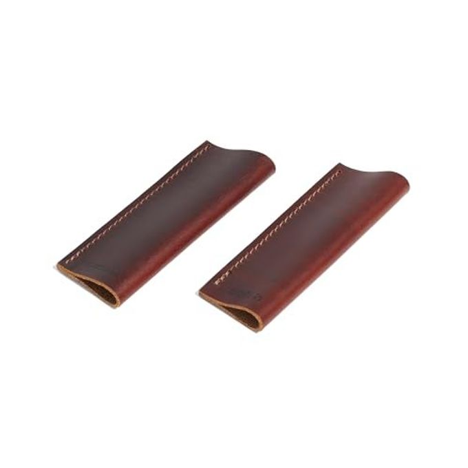 Made In Cookware | Leather Handle Covers | Set of 2 | Custom Fit to The Carbon Steel Griddle and Grill Press
