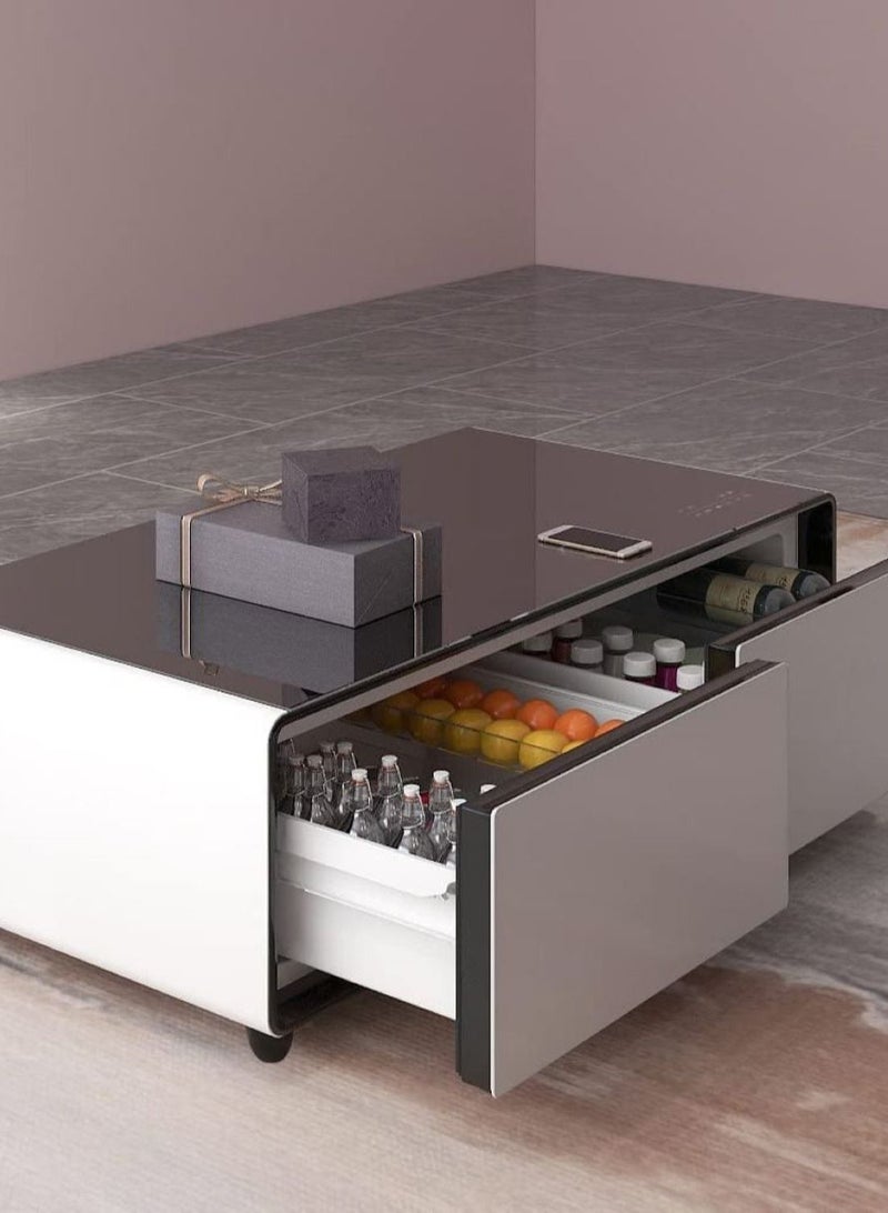 Galaxy Design Star Track Smart Touch Table of Capacity 135 liter with two Refrigerator Doors, Supports Bluetooth, Music Player and USB Charging with Wireless charging with Surrounded Speaker - Image 1