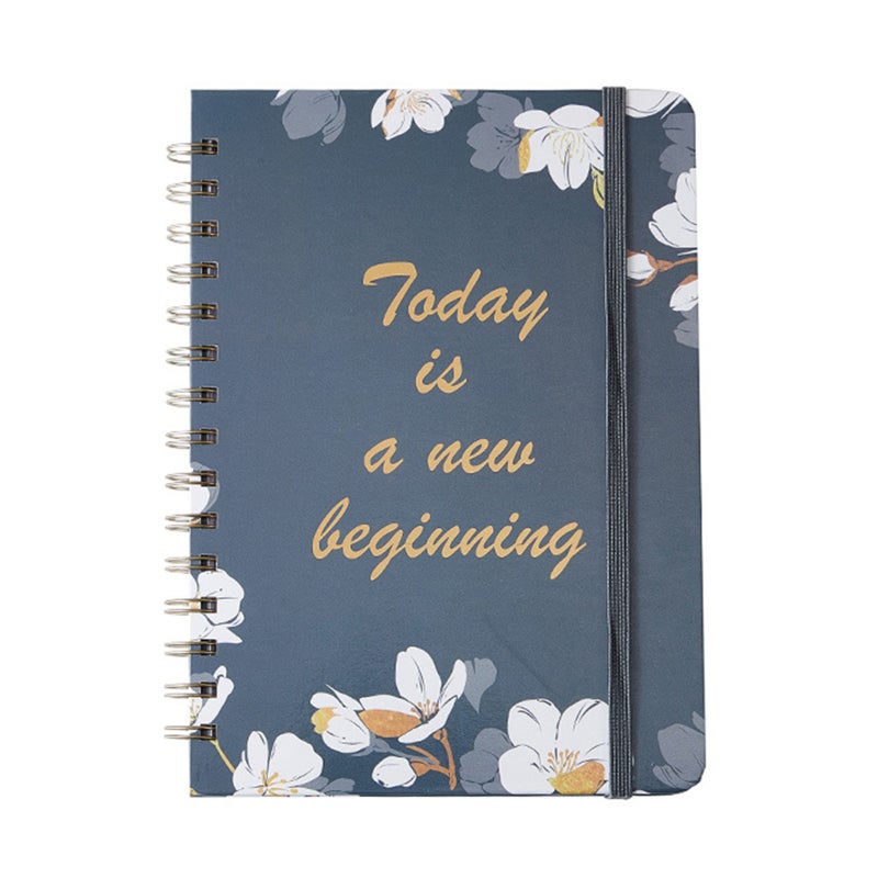 A5 Notebook Organizer Notebook Diary Grey Type 1 - Fashion Elegant Structured Design - Durable Threaded Binding for Effective Planning - Image 1