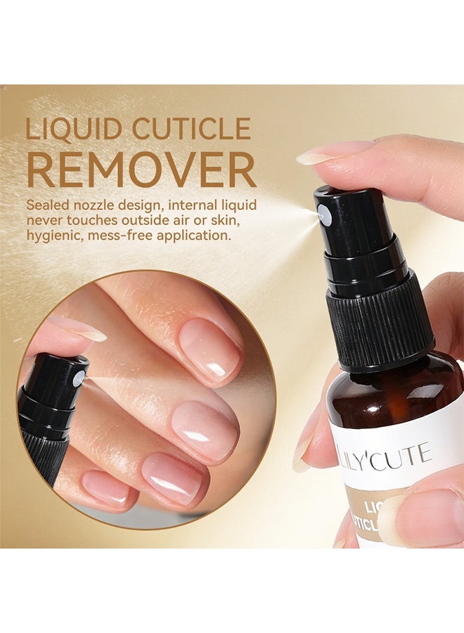 LILYCUTE Liquid Cuticle Remover, 10 Second Fast Softening Cuticle Care Liquid, Gentle Hydrating Dead Cuticle Remover for Nail Manicure 40ml - Image 2