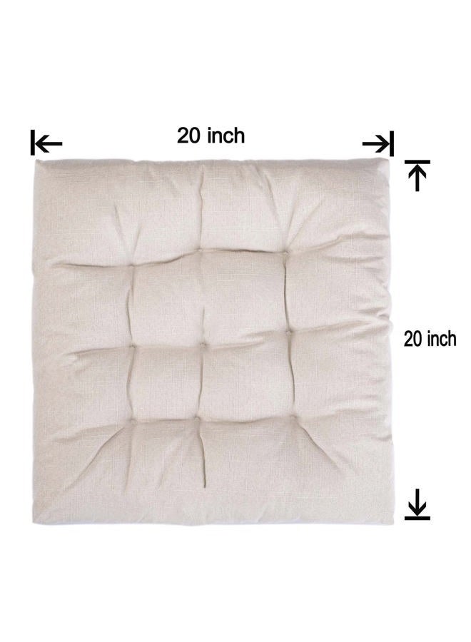 SEKUMDAN Patio Chair Cushions 20" x 20" Chair Cushion Set of 2 Comfortable Furniture Seat Pads for Indoor Outdoor Wickers Rocking Kitchen Chairs (2, Cream) - Image 3