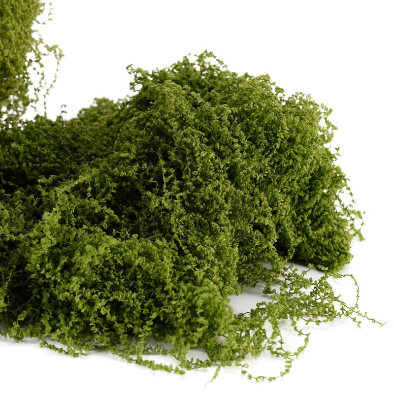 USMOLA 3.5OZ Fake Moss for Plants Indoor - Artificial Moss for Table Centerpieces, Fairy Gardens, Terrariums - Realistic Faux Grass for Wedding Christmas Party Decor (Natural Green) - Image 2