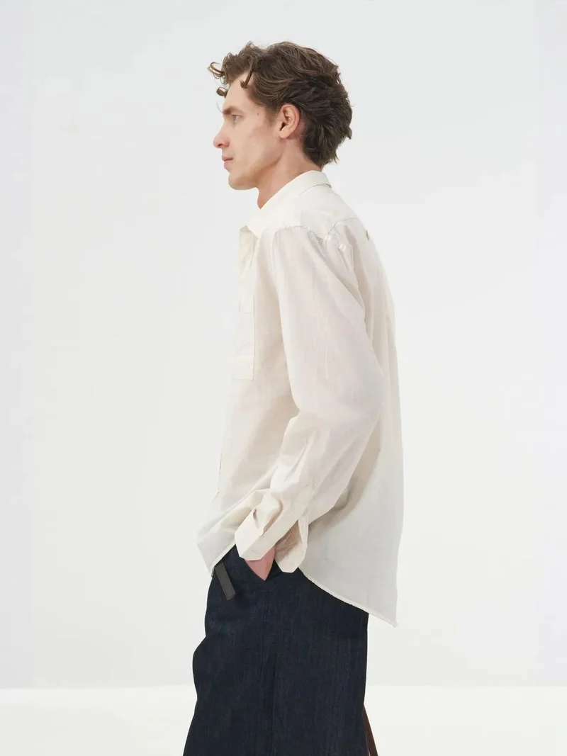 Giesto  GIESTO Plain Poplin Shirt with Pocket for Men | Best Price UAE