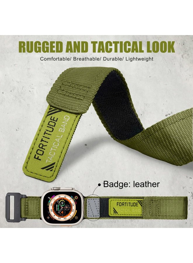 Ritche Nylon Rugged Apple Watch Band, Black, 42mm - Image 2