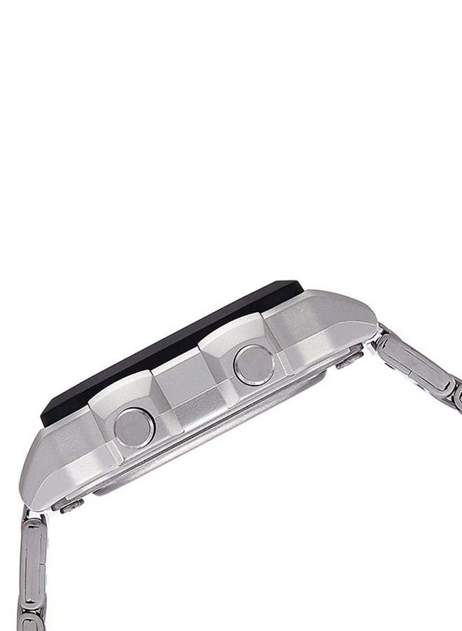 كاسيو ساعة يد رقمية من وورلد تايم AE1200WHD - 42 ملم - فضي رجال - Image 3