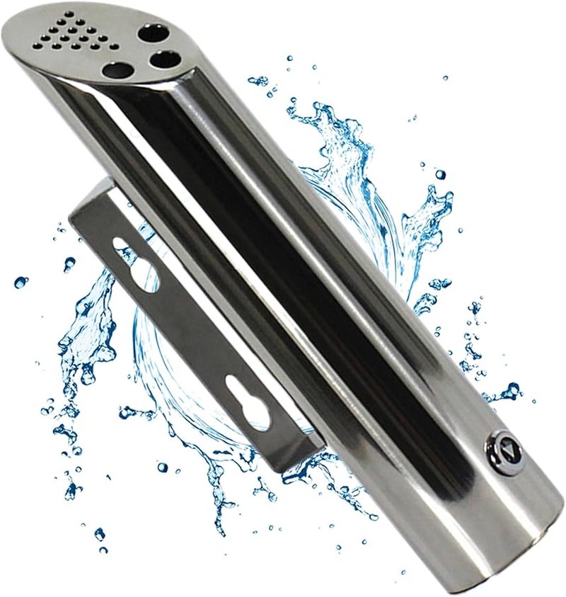 30cm Stainless Steel Wall Mounted Ashtray Outdoor Waterproof Cigarette Bin for Hotel Lobby Garden Public Area - Image 2