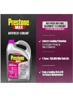 Prestone Prestone MAX Euro Pink 50/50 Antifreeze Automotive Coolant, 1 Gallon (Pack of One) - Ready To Use (RTU)  - Image 4