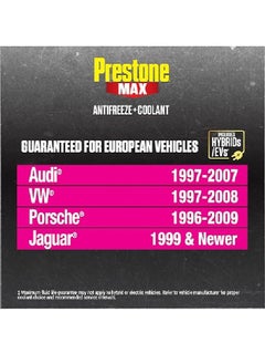 Prestone Prestone MAX Euro Pink 50/50 Antifreeze Automotive Coolant, 1 Gallon (Pack of One) - Ready To Use (RTU)  - Image 2