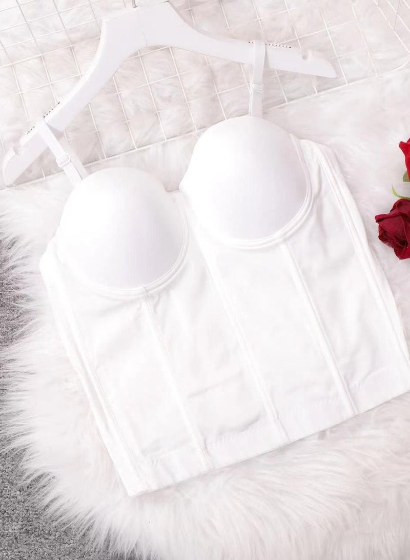Loquat Non Slip Stereoscopic Cup Versatile Bra White