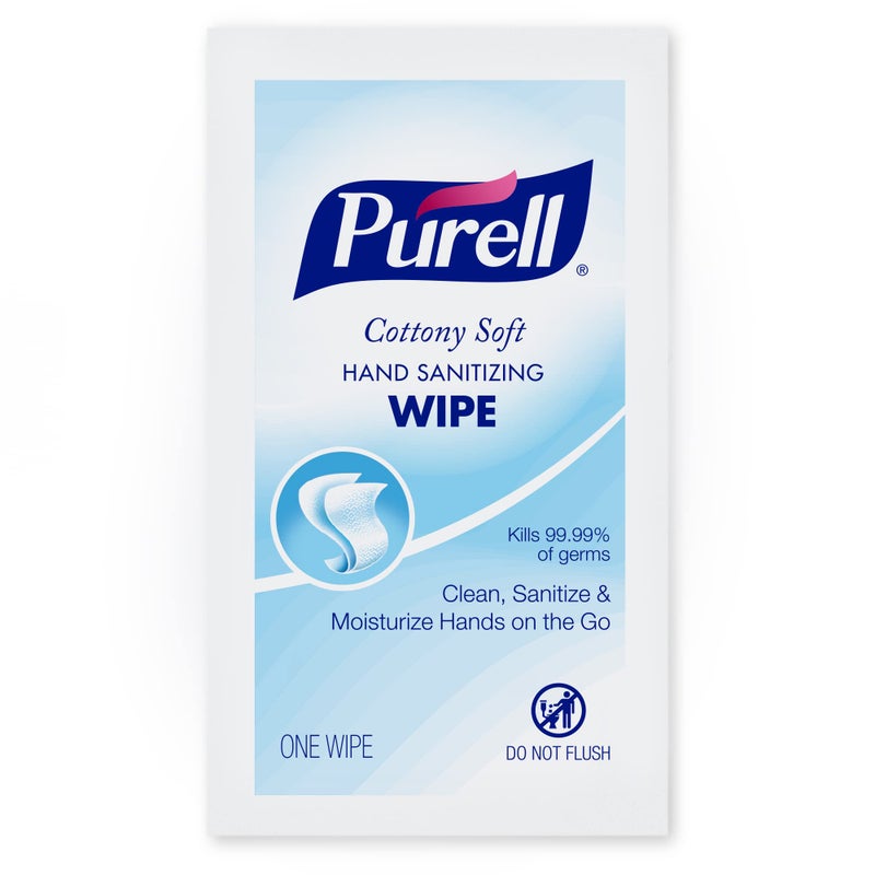 Purell مناديل تعقيم اليدين القطنية الناعمة PURELL 1000 مناديل معقمة مغلفة بشكل فردي في شحنة معبأة بالجملة - 9026-1M - Image 1
