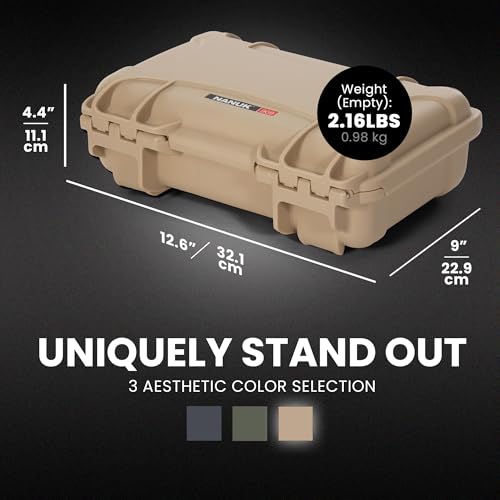Nanuk 909 Waterproof Hard Case with Foam Insert - Tan - Image 4