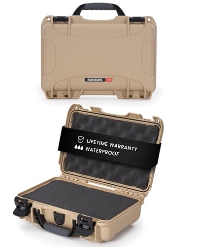 Nanuk 909 Waterproof Hard Case with Foam Insert - Tan - Image 1