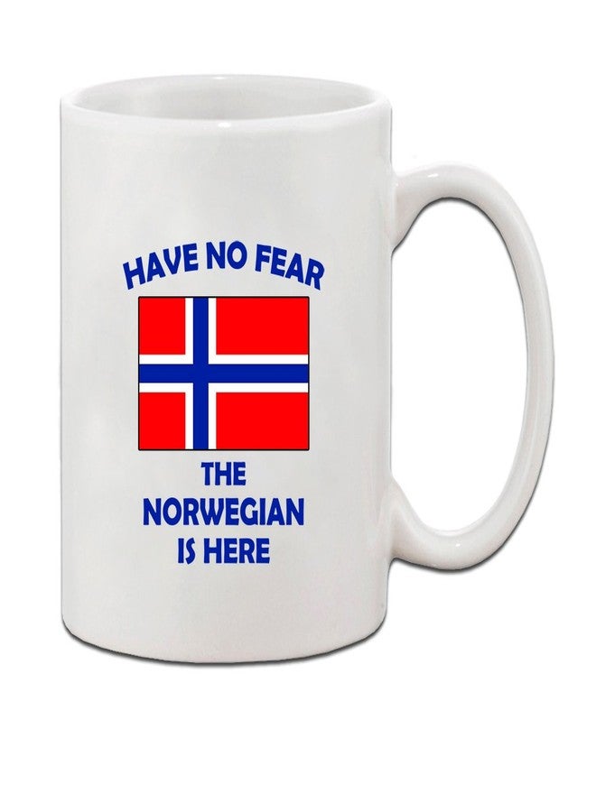 Speedy Pros Have No Fear Norwegian Is Here Norway Norwegians Ceramic Coffee Tea Mug Cup Holiday Christmas Hanukkah Gift For Men & Women - Image 1