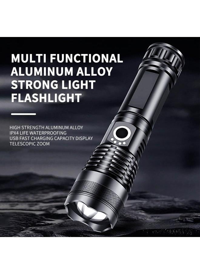 Generic Rechargeable Flashlights, Portable LED Flashlight USB, High Powered Flashlight Long Lasting, Adjusting Flashlight Water Proof  - Image 2