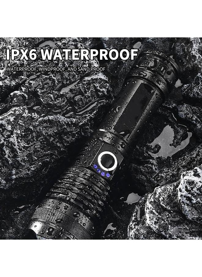Generic Rechargeable Flashlights, Portable LED Flashlight USB, High Powered Flashlight Long Lasting, Adjusting Flashlight Water Proof  - Image 3