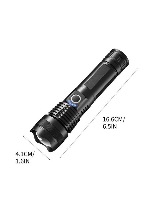 Rechargeable Flashlights, Portable LED Flashlight USB, High Powered Flashlight Long Lasting, Adjusting Flashlight Water Proof