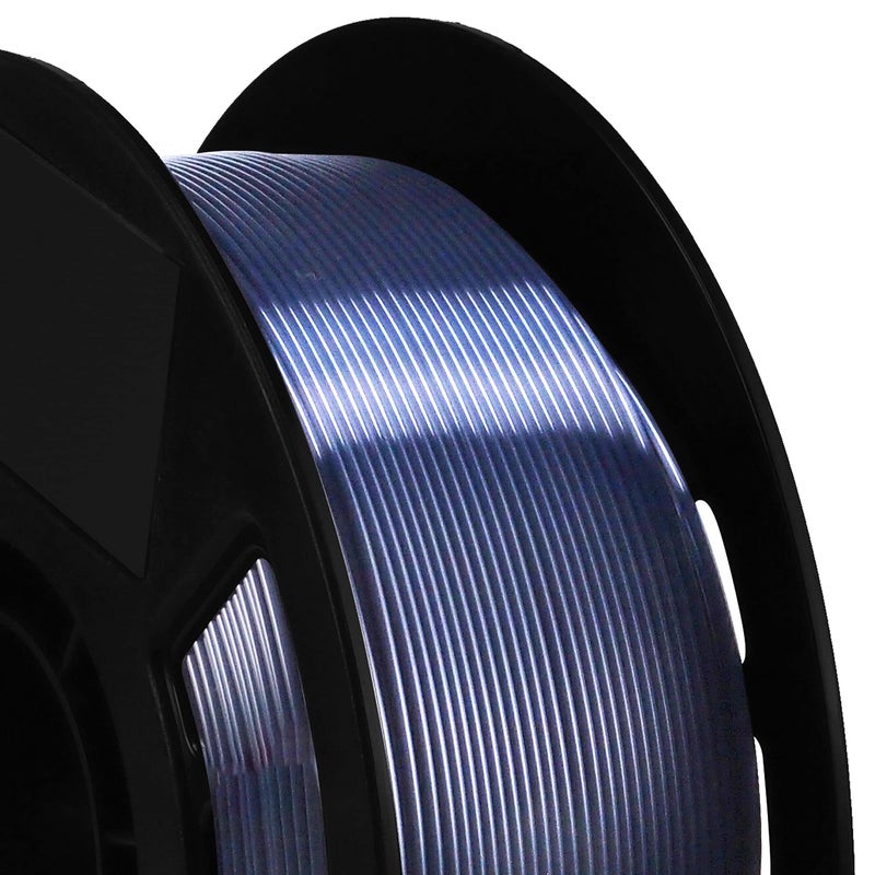 BBLIFE Silk Acid Blue PLA Peacock Blue Pearlescent Shining 3D Printing Material, 1kg 2.2lbs 1.75mm 3D Plastic Material, Widely Support for FDM 3D Printer, Easy to Print - Image 5