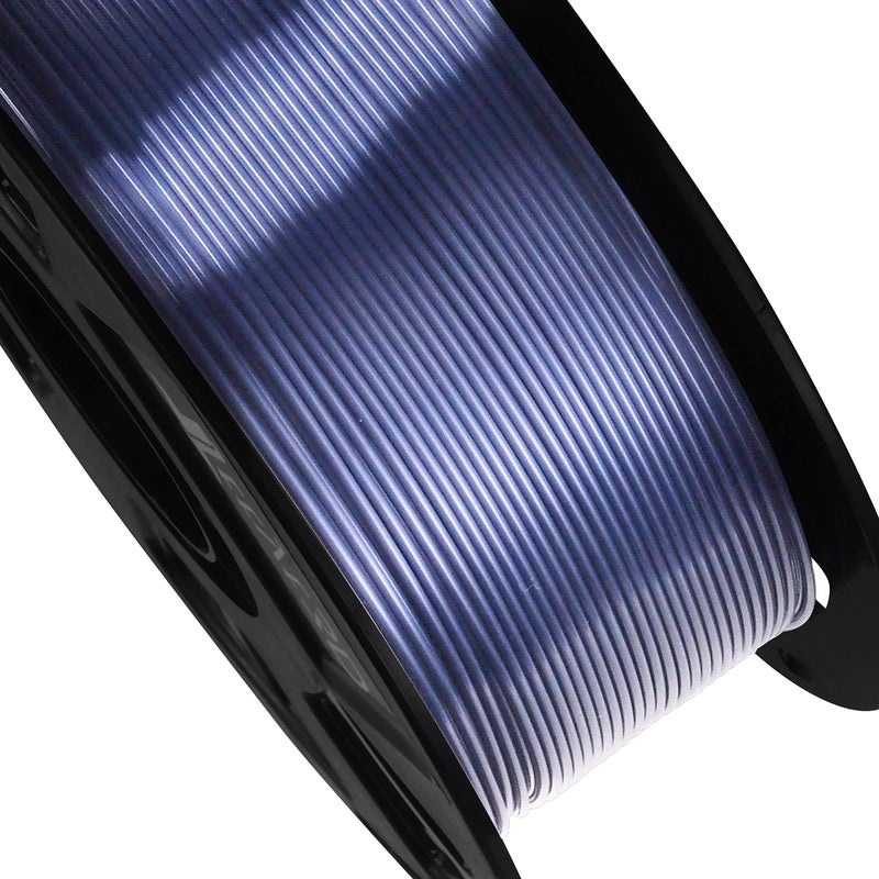 BBLIFE Silk Acid Blue PLA Peacock Blue Pearlescent Shining 3D Printing Material, 1kg 2.2lbs 1.75mm 3D Plastic Material, Widely Support for FDM 3D Printer, Easy to Print - Image 2