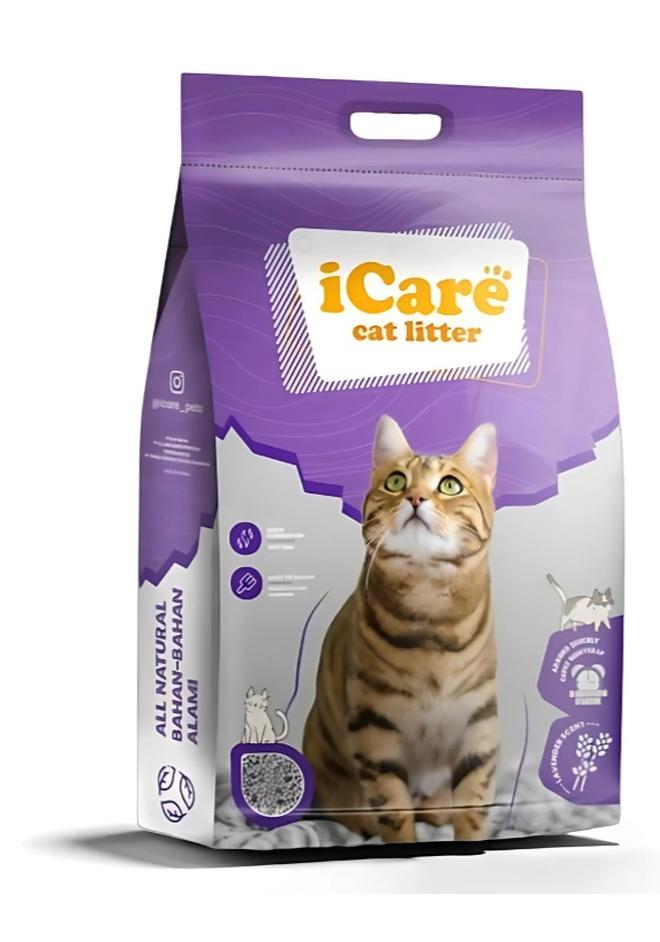 iCare Bentonite Cat Litter - Lavender Flavour - 25L - Image 2