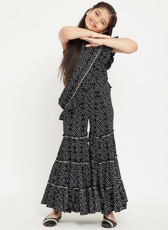 Stylo Bug All Over Printed Sleeveless Top with Sharara Pants - Image 1