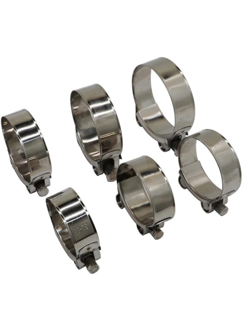 GGOOT Universal T Bolt Style Strength High Fastener Clamp Stainless Steel Exhaust Pipe Clip Hardware Accessories Fastener Repair Tool,40MM,43MM - Image 3