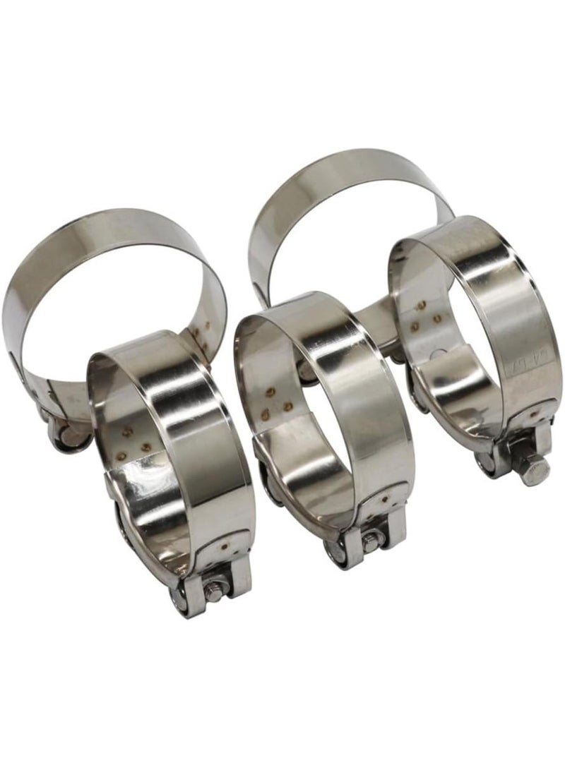 GGOOT Universal T Bolt Style Strength High Fastener Clamp Stainless Steel Exhaust Pipe Clip Hardware Accessories Fastener Repair Tool,40MM,43MM - Image 2