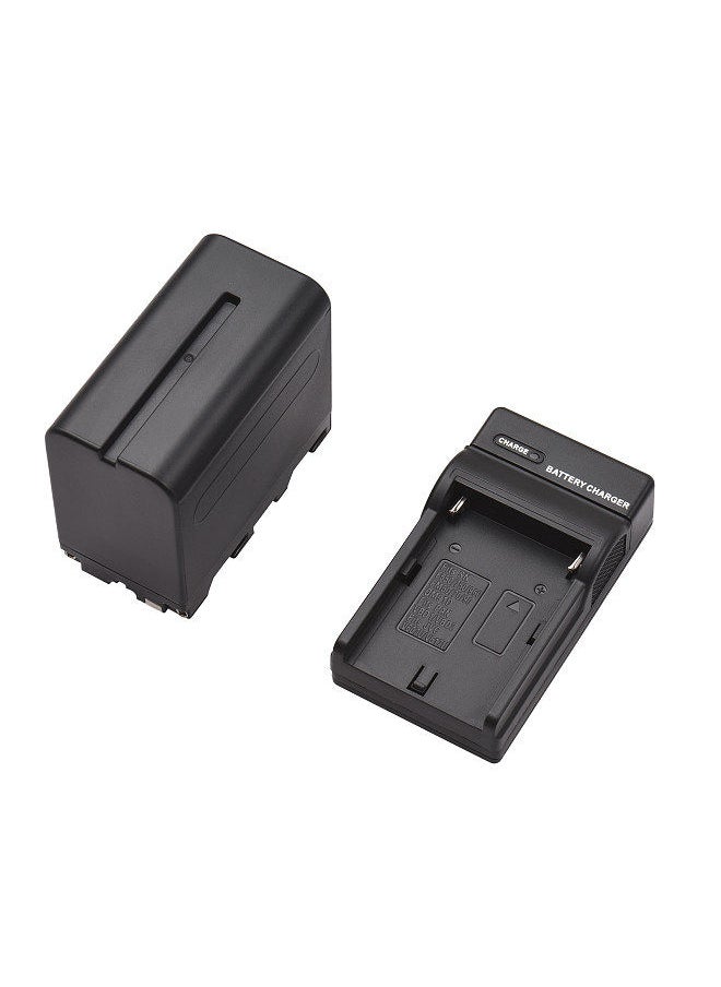 ANDOER - NP-F960/ NP-F970 Camera Battery and Charger Kit 1PC 7.2V 7800mAh Large Rechargeable Battery with USB Cable Replacement for SONY NP-F550 F570 F750 F770 F960 F970 - Image 1