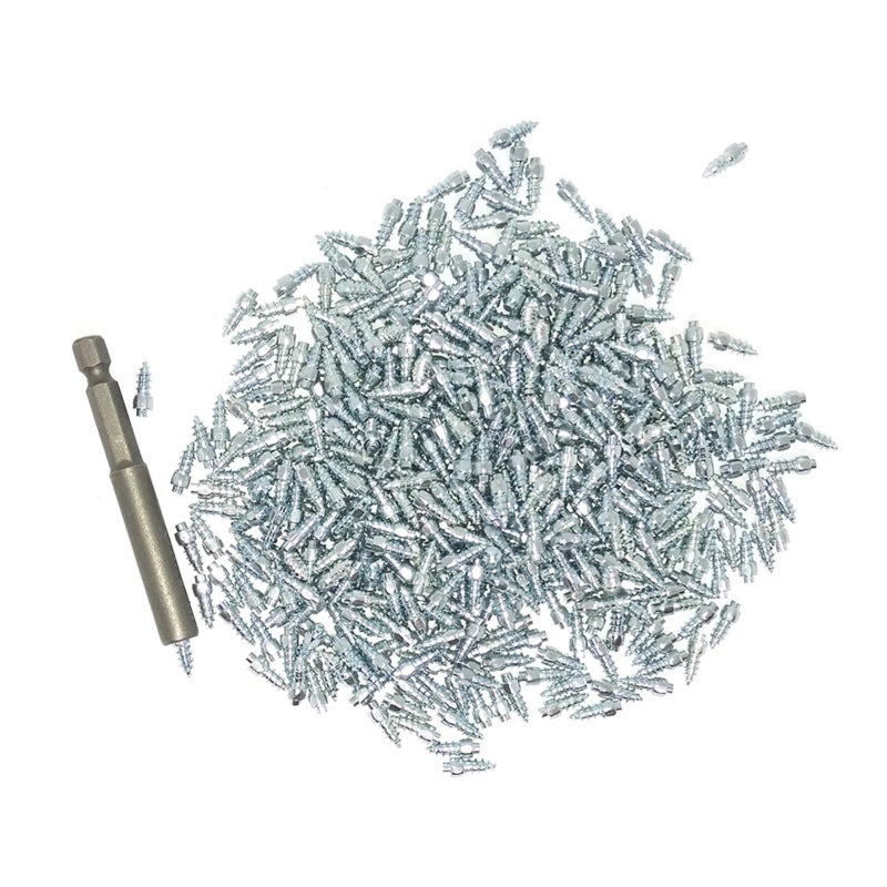 500Pcs Car Tires Studs Screw Snow Tire Studs Spikes Wheel Tyres Snow Chains Studs for Car Motorcycle Tires Winter Universal - Image 1