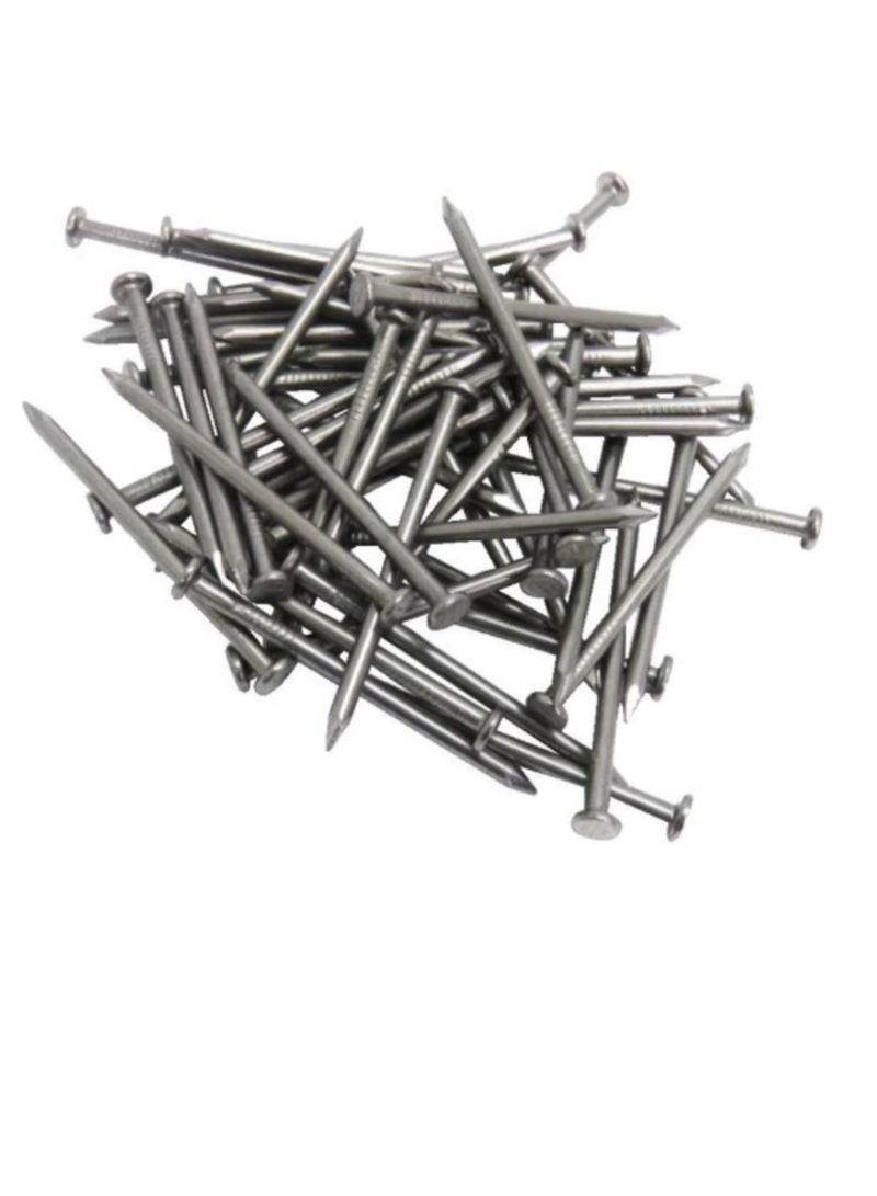 High Strength Round Head Nails For Carpentry Hardware Electrical Etc (50, 2 1/2 inch) - Image 1