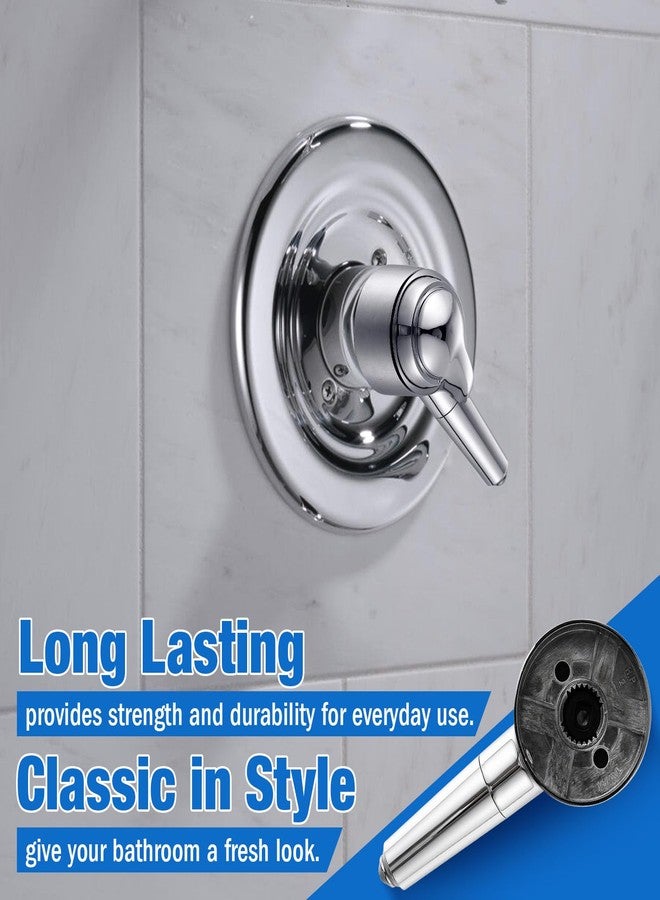 Enhon Lever Handle Replacement for 10424, Single Lever Handles Kit Compatible with Delta Series 1700 Monitor Tub and Shower Faucets, 5 in H X 2 in W Faucet Handle, Chrome (1 Pack) - Image 4