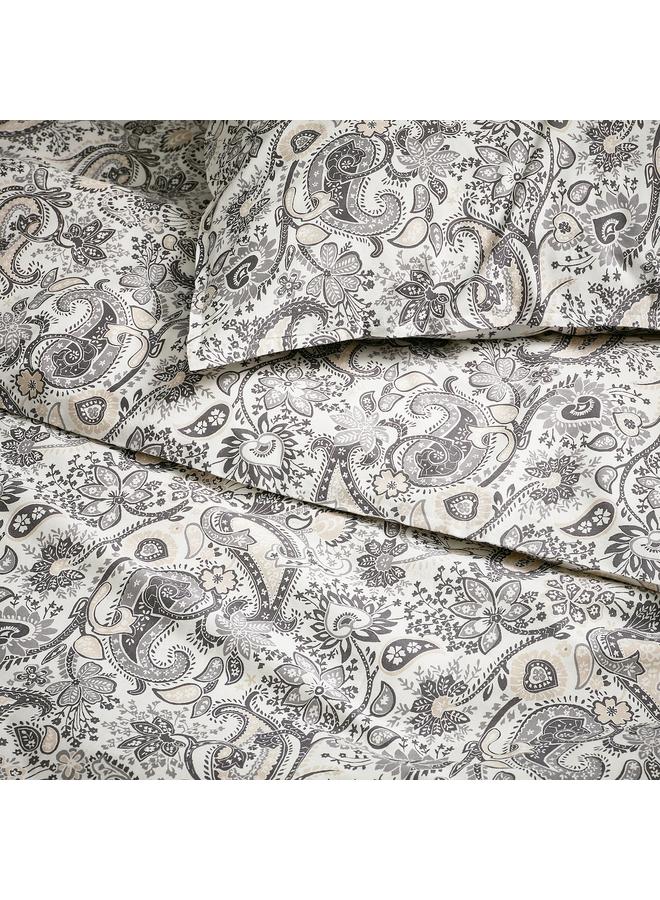 erorex Duvet Cover And 2 Pillowcases Grey/White 240X220/50X80 Cm - Image 4