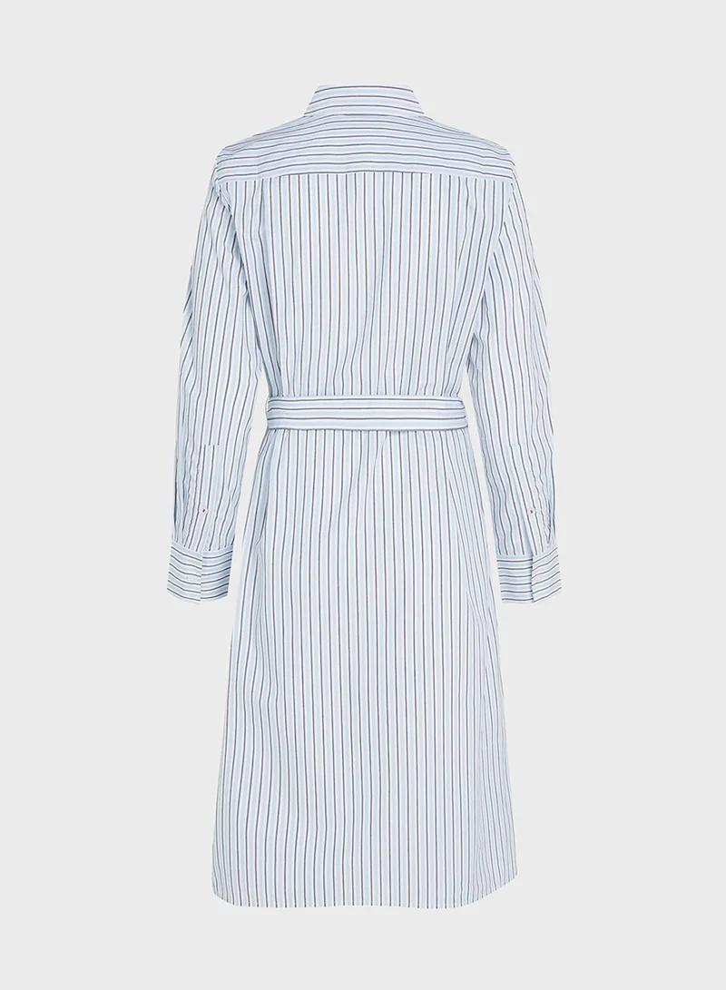 TOMMY HILFIGER Striped Shirtdress with Belt