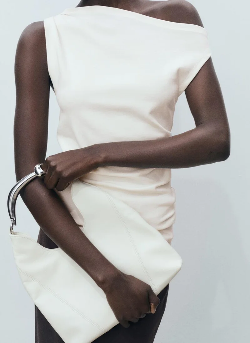 MANGO Asymmetrical Modal Top