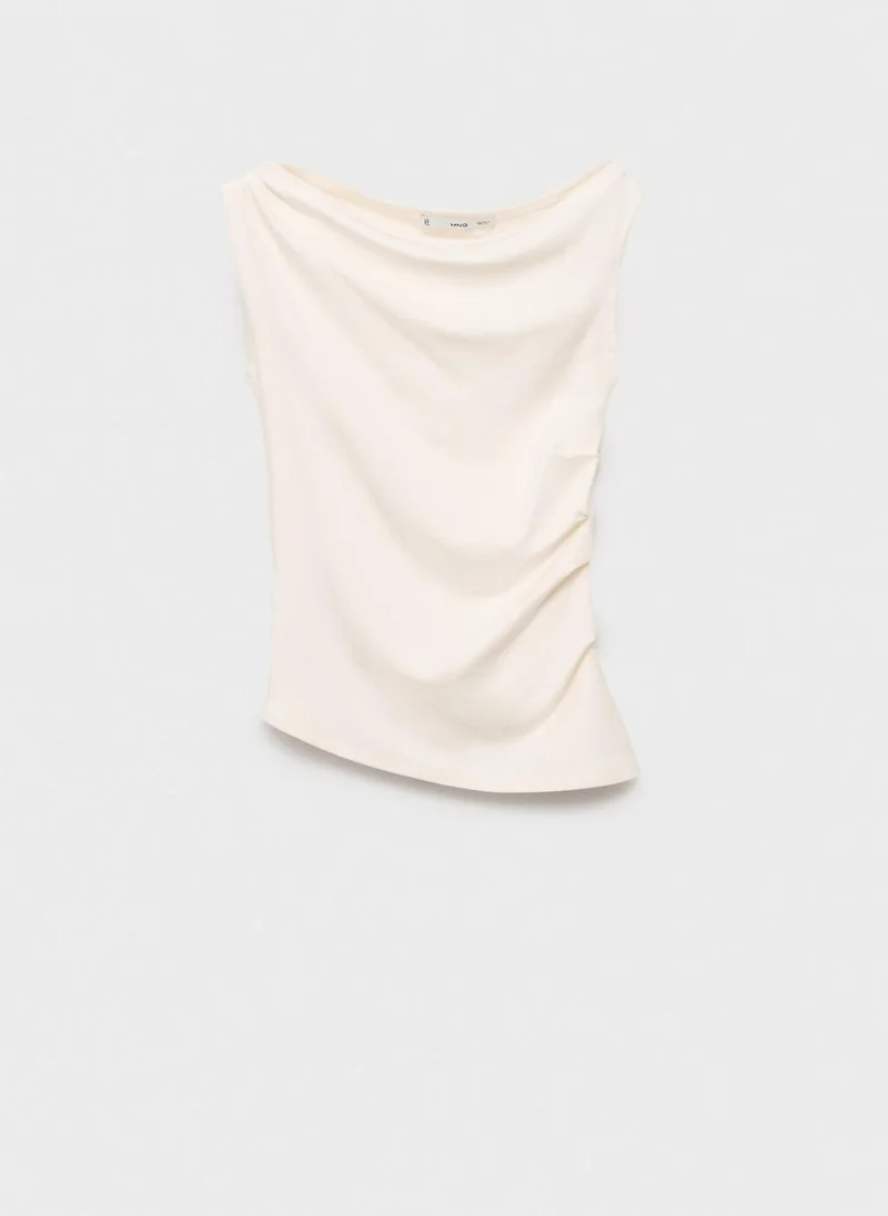 MANGO Asymmetrical Modal Top