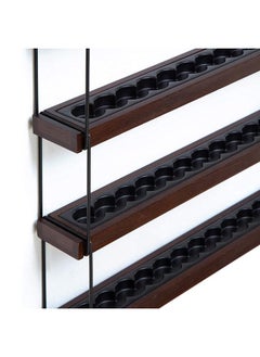 J JACKCUBE DESIGN Essential Oils Display Shelves Wall Mount Black Metal and Wood, Nail Polish Paint Holder Rack Organizer Holds 70 Bottles (5 Tier) : MK482A  - Image 5