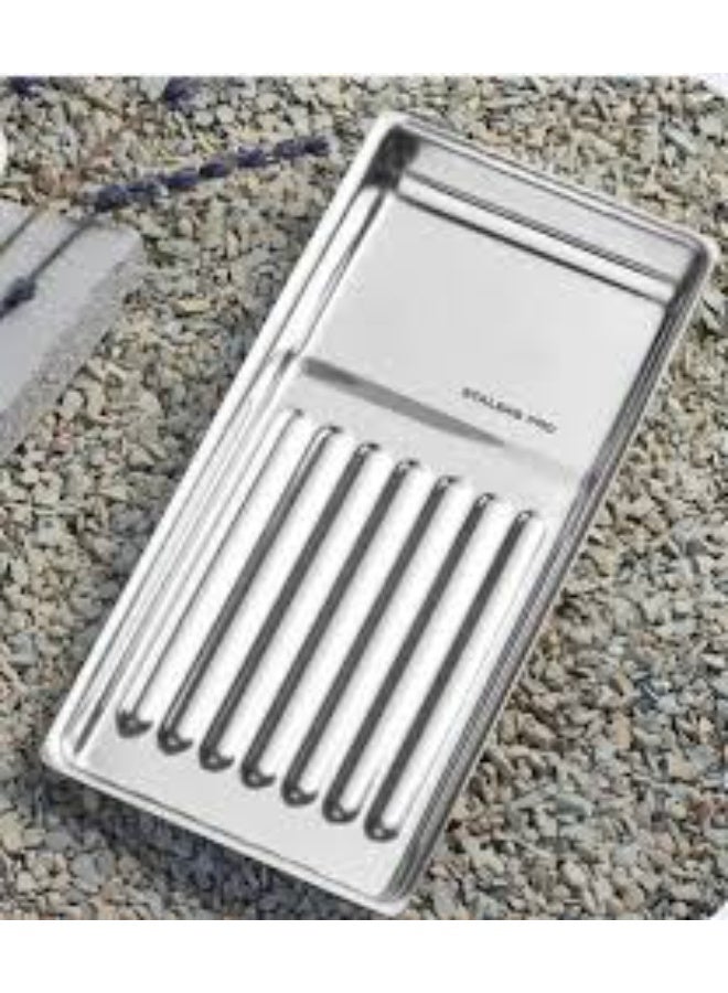 ستالكس برو صينية أدوات من الفولاذ المقاوم للصدأ STALEKS Expert LE-10/1 لأدوات قص الشعر، والملاقط، وأدوات السبا، وأدوات العناية بالأظافر. - Image 1