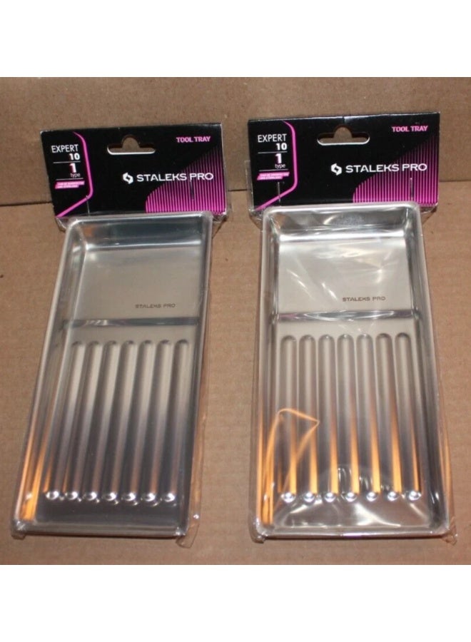 ستالكس برو صينية أدوات من الفولاذ المقاوم للصدأ STALEKS Expert LE-10/1 لأدوات قص الشعر، والملاقط، وأدوات السبا، وأدوات العناية بالأظافر. - Image 3
